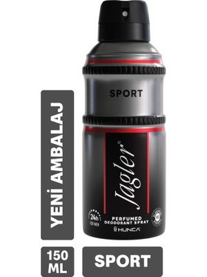 JAGLER SPORT Erkek Deodorant 150 ml Odunsu Koku ile Dinamik ve Enerjik Koruma