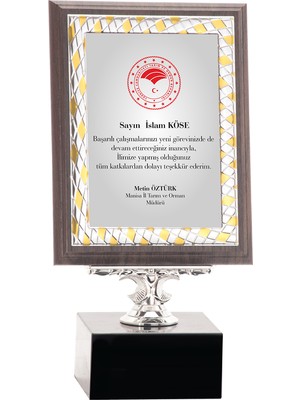 ODAK KUPA - Ahşap Plaketler - PL-018-M B - 15x20 cm