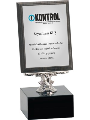 ODAK KUPA - Ahşap Plaketler - PL-004-M B - 12x16 cm