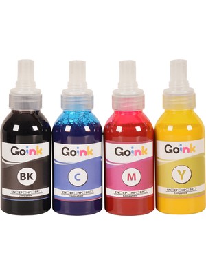 Goink Canon Maxify GX2040 Mürekkep Seti  Gı-45 Uyumlu 4 Lü (4X100 ml Cmyk) – Özel Valfli Kapaklı, Sızdırmaz, Yüksek Kalite