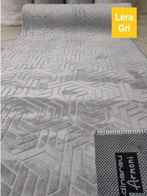 Armoni Kaymaz Tabanlı Halı ve Yolluk Gri
