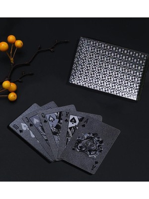 Giftmoda Siyah Kaplama İskambil Oyun Kartı