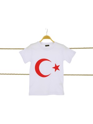 Türk Bayrak Baskılı T-Shirt