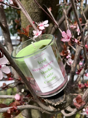 Hora Candle Atelier Çilekli Macha Latte Mum