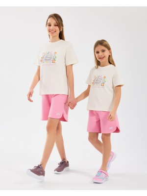 Skechers G Regular Fit Graphic Tee T-Shirt Büyük Kız Çocuk Offwhite Tshirt Sk2510115-102