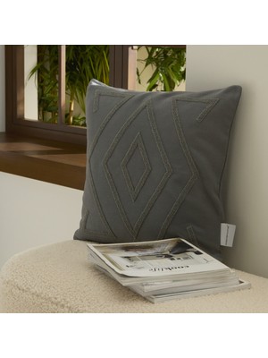 Kaşmir Home Embla Kırlent Kılıfı Gri