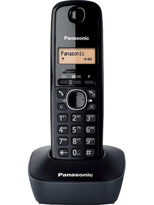 Panasonıc KX-TG1611 Dect Siyah Telsiz Telefon