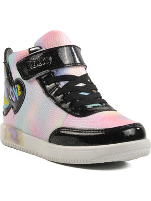 Walkway Siyah Cırtlı Kız Çocuk Sneaker