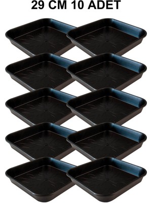 Grow Wizard Kare Saksı Altlığı 29 cm 10 Adet