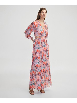 İpekyol Çiçek Desen Maksi Elbise IS1250002496039