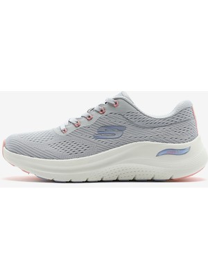 Skechers Arch Fit 2.0-Big League Kadın Spor Ayakkabı Açık Gri/Çok Renkli Hafif ve Esnek 150051Tk Lgmt