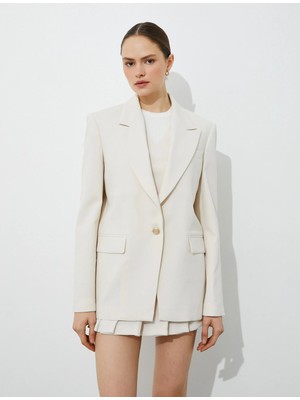 Koton Gold Düğmeli Blazer Ceket 3sak50130uw002