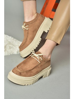 Fox Shoes R294783002 Vizon Süet Kadın Ayakkabı