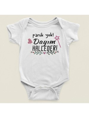 Sevbano Dayım Halleder ! Yazılı Pamuklu Yumuşak  Çıtçıtlı Body Zıbın