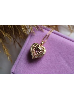 Gold Kuğu Tasarım Çelik Kolye