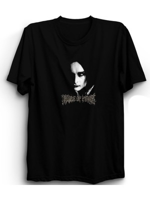 Cradle Of Filth, Dani Filth, Rock Metal Müzik Grubu Siyah Unisex %100 Pamuk Tişört
