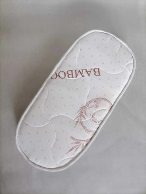 Soft Bed  50 x 90 x 15 Bambu Kumaş Oval Beşik Yatagı
