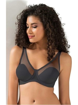 Le Jardin 9200-B Desteksiz-Balenli Tül Kaplı Soft B-Cup Sütyen