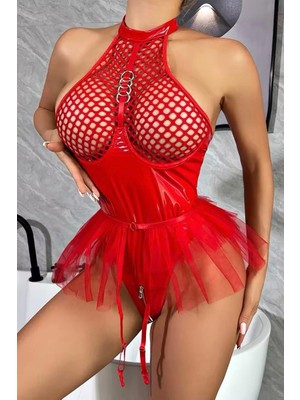 Etekli Latex Bodysuit
