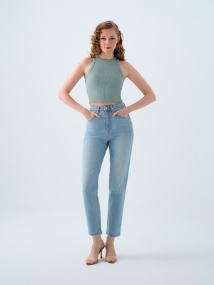 Loft Mom Slim Fit Kadın Pantolon