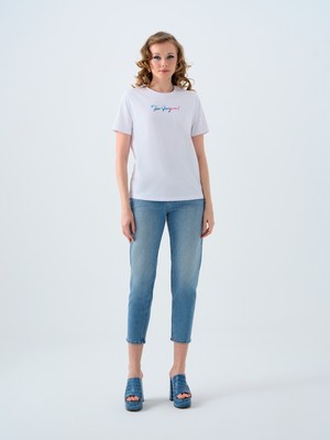 Mom Slim Fit Kadın Pantolon