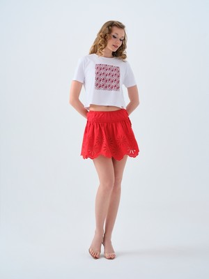 Loft Long Crop Kadın Tshirt K.kol
