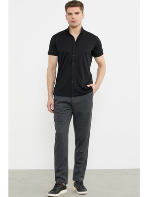 Sementa Yan Cepli Beli Lastikli Pantolon - Antrasit