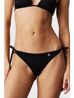 Calvin Klein Logolu Bağlamalı Bikini Altı KW0KW02349BEH Bayan Bikini Altı KW0KW02349 Beh