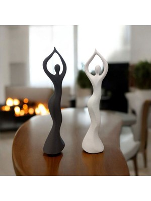 Dans Eden Kadın Heykeli Iskandinav Tarzı Biblo Heykel Figür Dekor Ev Dekorasyon