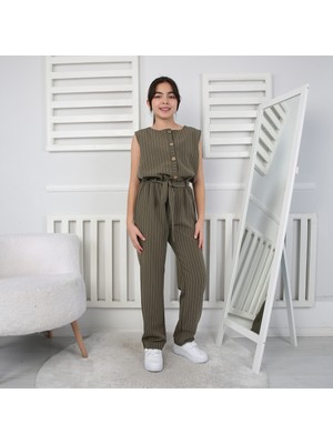 Kız Çocuk Tulum Çizgili