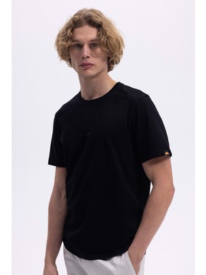 Ellesse  Pamuk Baskılı Regular Fit Bisiklet Yaka T Shirt Erkek T Shirt EM462