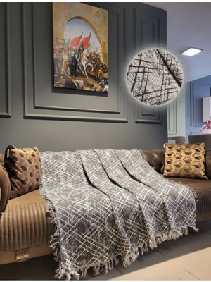 Pamuklu Lüks Kaymaz Koltuk Örtüsü | Çok Amaçlı Örtü | Çift Taraflı | Terletmez, Kaymaz, Toplanmaz