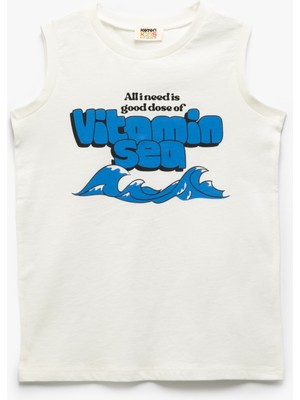 Koton Pamuklu Baskı Detaylı Bisiklet Yaka Atlet