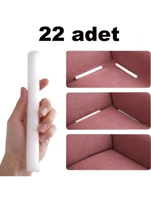 22 Adet Sünger Çubuk Koltuk Örtüsü Koltuk Kılıfı Oval Sandalye Örtüsü Sıkıştırma Aparatı