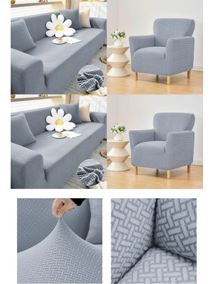 Tuğladesen 3 3 1 1  Lastikli Kanepe Örtüsü | Lastikli Koltuk Örtüsü | Koltuk Kılıfı Takımı