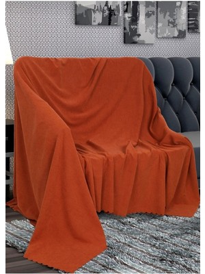 Mat Şönil Kiremit Çift Taraflı Koltuk Çekyat Örtüsü Şalı