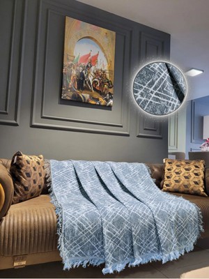 Pamuklu Lüks Kaymaz Koltuk Örtüsü | Çok Amaçlı Örtü | Çift Taraflı | Terletmez, Kaymaz, Toplanmaz