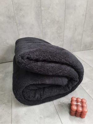 Aurora Siyah Welsoft Koltuk Örtüsü Çekyat Örtüsü 185X220 cm