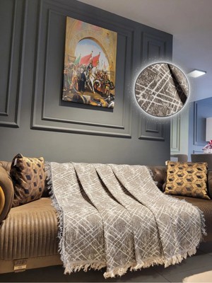 Pamuklu Lüks Kaymaz Koltuk Örtüsü | Çok Amaçlı Örtü | Çift Taraflı | Terletmez, Kaymaz, Toplanmaz