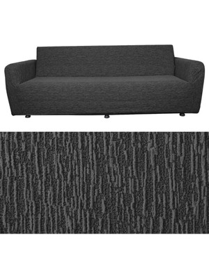 Jakarlı 3 3 Lastikli Kanepe Örtüsü | Lastikli Koltuk Örtüsü | 2'lı Koltuk Kılıfı Takımı