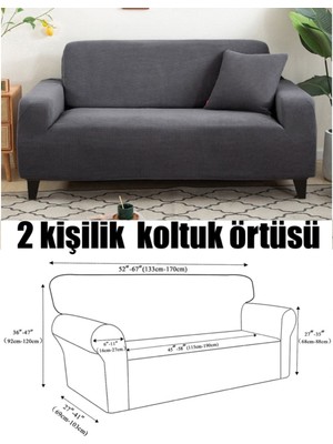Koltuk Örtüsü 2kişilik Koltuk Kılıfı