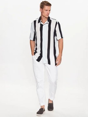 Only & Sons 22026100 Kalın Cızgılı  Kısa Kol Gomlek