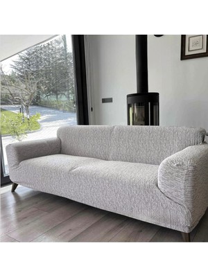 Jakarlı Koltuk Örtüsü 3+3 , Kanepe Örtüsü ,chester Örtüsü Koltuk Kılıfı 3 Kişilik 2 Adet