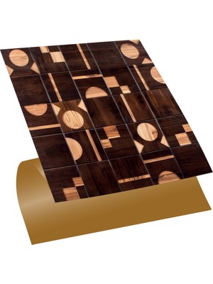 Tink Kendinden Yapışkanlı Ahşap 001 Desenli Pvc Karo 30X30  cm (33 Adet) 3 M2