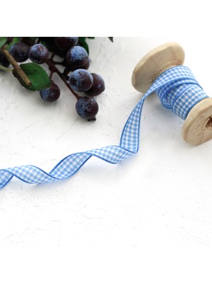 Bimotif Saks Mavisi Pötikare Kurdele, 1 cm 5 Metre