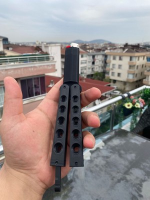Dlc 3d Design Sallama Kelebek Plastik Çakmak Kılıfı Hareketli Sallanabilir (Çakmak Hediye) Butterfly Lighter
