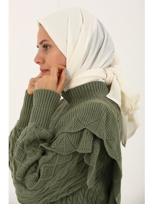 Krem-Harman Koton Şal