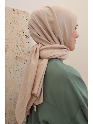 Latte-Pamuklu Kraş Şal