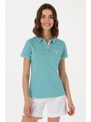 U.S. Polo Assn. Kadın Mint Polo Yaka Tişört 50280039-VR090