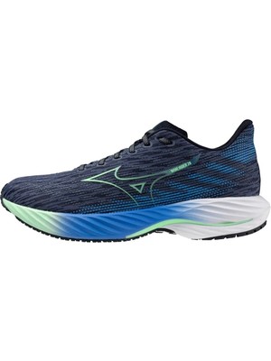 Mizuno Wave Rider 28 Erkek Koşu Ayakkabısı Lacivert / Mavi